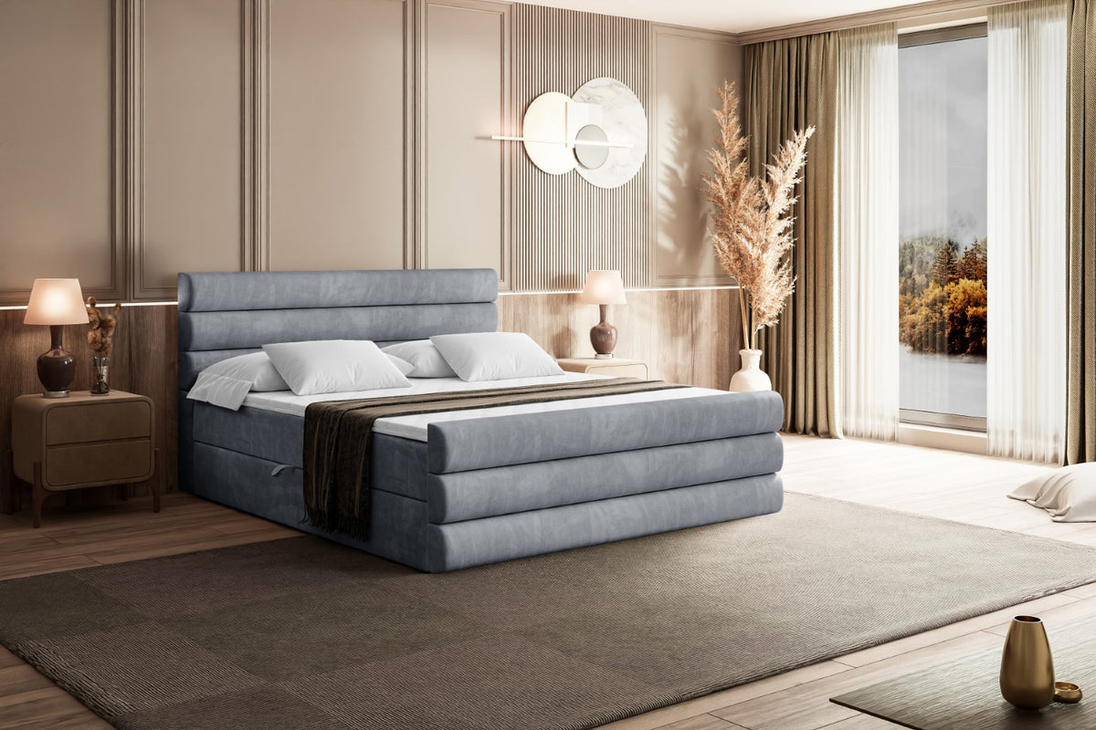 Łóżko boxspring CELESTIA-Z welur