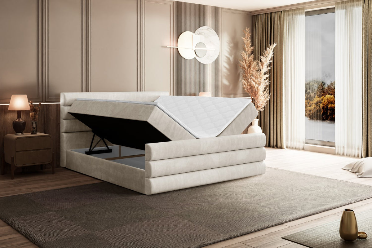 Łóżko boxspring CELESTIA-Z welur