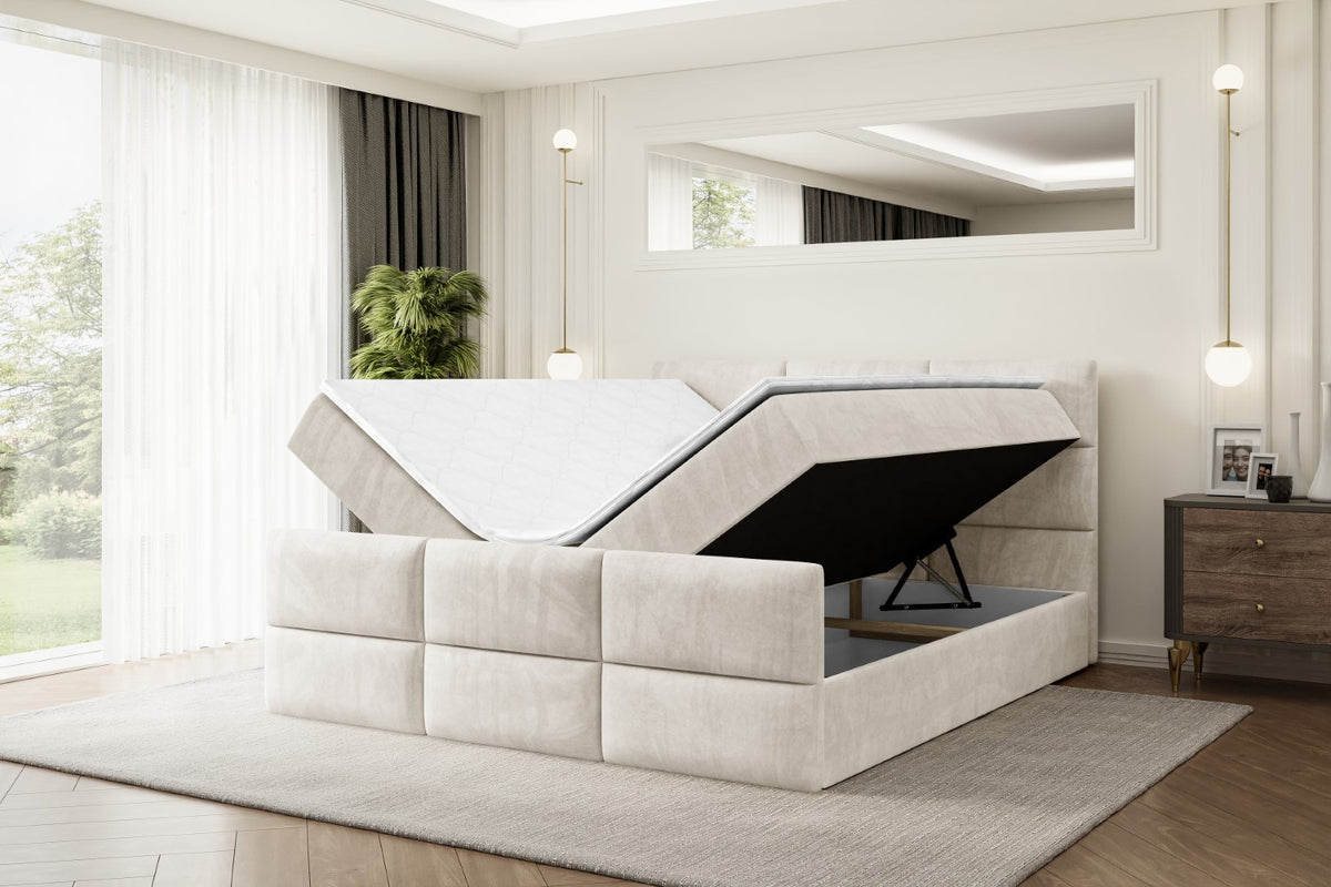 Łóżko boxspring OHIO-Z welur