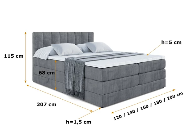 Boxspringbett OTTA KING - 6