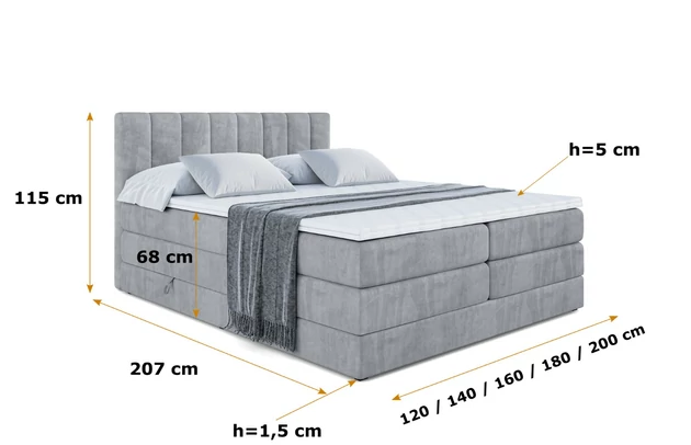 Boxspringbett OTTA KING - 6