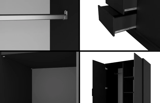 Drehtürenschrank KOLIN - 4