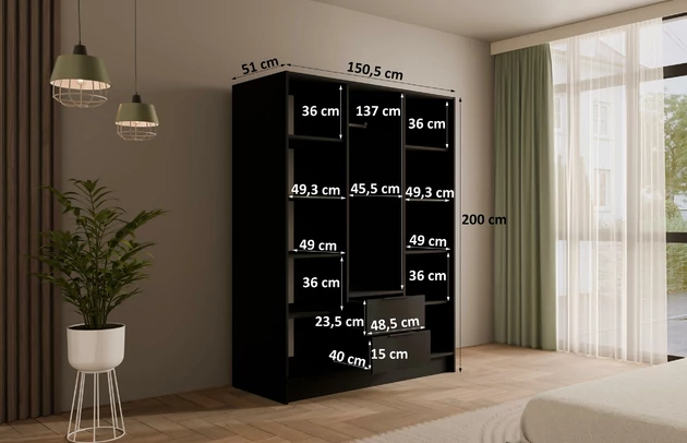 Drehtürenschrank KOLIN - 6