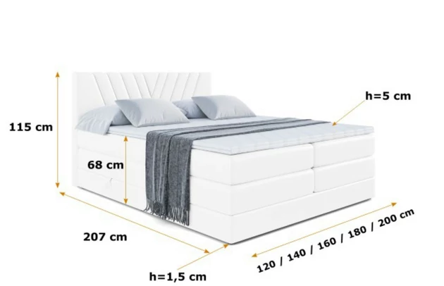 Boxspringbett ERNINA KING - 6