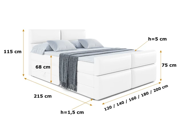 Boxspringbett BOXI3-Z KING - 6