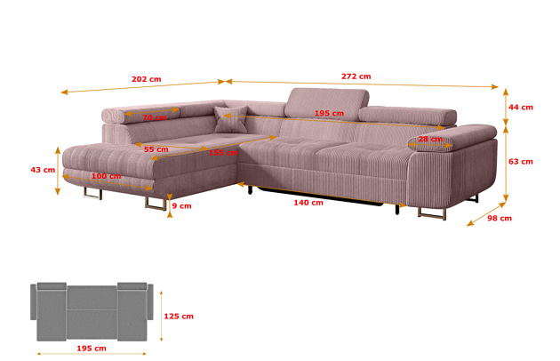 Ecksofa GUSA-L - 4