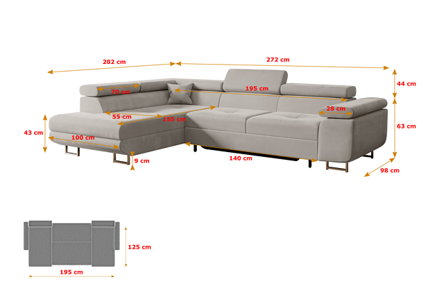 Ecksofa GUSA-L - 4