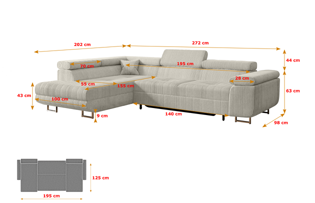 Ecksofa GUSA-L - 4