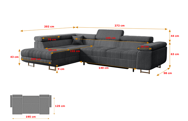 Ecksofa GUSA-L - 4
