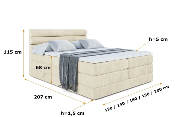 Boxspringbett CELESTIA KING - 6