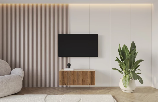 Material: Holzwerkstoff, Material der Rückwand: MDF, Ausführung: Hängend, Größe: 100 cm, Farbe: Artisan und Katania, Zimmer: Wohnzimmer, Anzahl der Türen: 2, Front-Typ: Gefräste, Art der Griffe: Griffleiste, Art der Türen: Klapptür, Breite: 100 cm, Tiefe: 40 cm, Höhe: 40 cm, Geschlossene Fächer: 4, Anzahl der Teile: 1 - 1