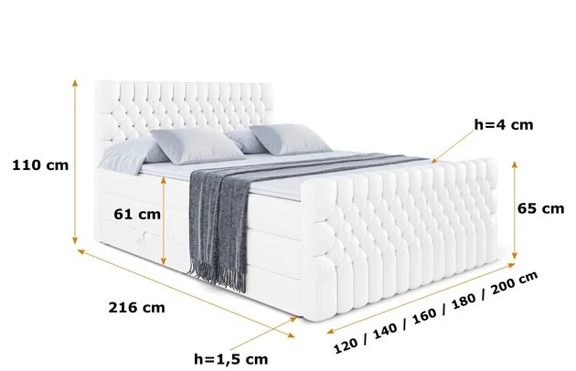 Boxspringbett SERENE-Z KING - 6