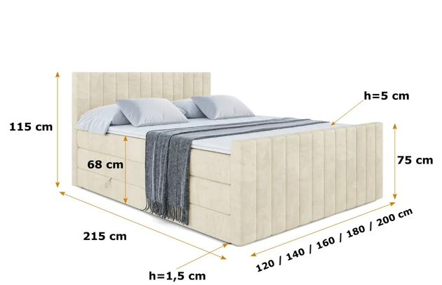 Boxspringbett EDITA-Z KING - 6