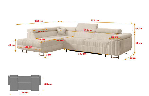 Ecksofa GUSA-L - 4
