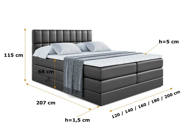 Boxspringbett MIAMI KING - 6
