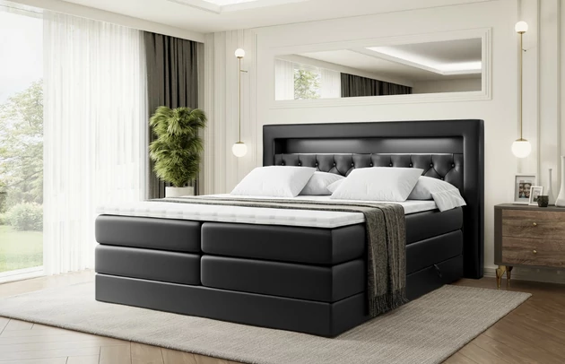 Gepolsterte Rückseite: Nein, Höhe des Kopfteils: 120 cm, Farbe des Toppers: Weiß, Länge: 215 cm, Höhe der Matratze: 37 cm, Breite: 148 cm, Größe: 120x200 cm, Breite der Schlaffläche: 120 cm, Höhe: 120 cm, Liegehöhe: 65 cm, Material des Toppers: Schaumstoff, Matratze: Multipocketfederung und Bonellfederung, Höhe der Bettkasten: 24 cm, Länge der Schlaffläche: 200 cm, Stoffbeschreibung: Polsterstoff SOFT:Leicht zu reinigendes Lederimitat. scheuerfest (100.000 Martindale-Zyklen). lichtecht (6). reibecht (4-5). 100%PU (Oberseite) + 75%PES mit 25%CO (Unterseite), Härtegrad der Matratze: H3 und H4, Bettkasten: Ja, Höhe der Füße: 3 cm, Anzahl der Bettkasten: 2, Material der Füße: Plastik, Dicke des Kopfteils: 8 cm, Höhe des Toppers: 4 cm, Dicke des Fußteils: 7 cm, Bezug: Kunstleder, Farbe: Schwarz - Soft 11, Zimmer: Schlafzimmer, Höhe des Bettkastens: 24 cm, Stil: Modern - 1