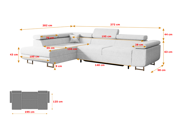 Ecksofa GUSA-L - 4