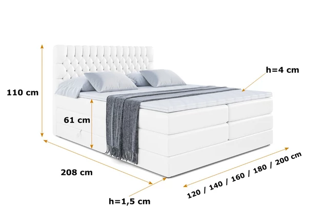 Boxspringbett SERENE KING - 6