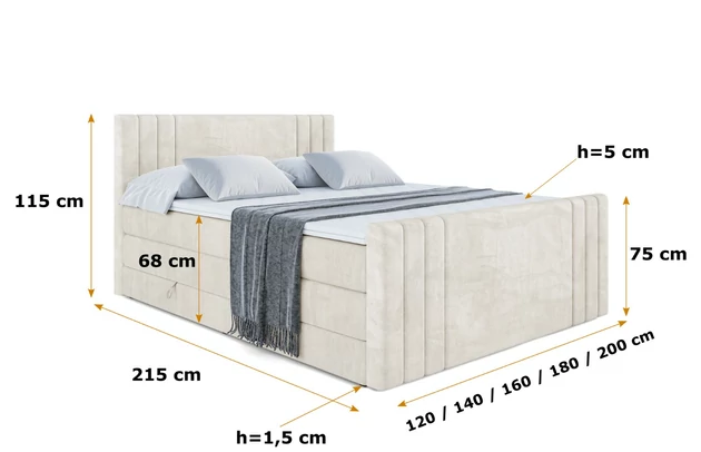 Boxspringbett IDRIKO-Z KING - 6