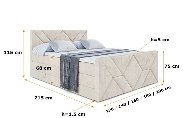 Boxspringbett BARWA-Z KING - 6