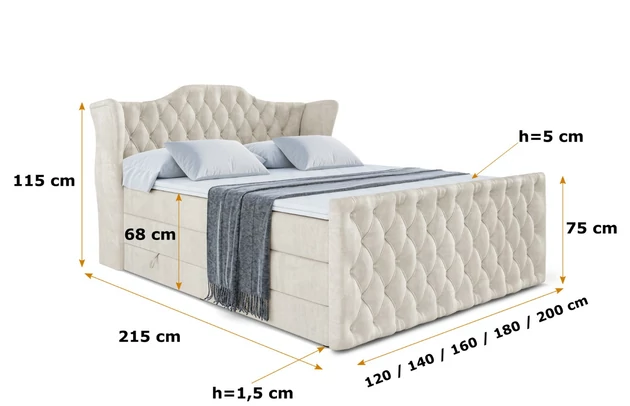Boxspringbett VILA-Z KING - 6