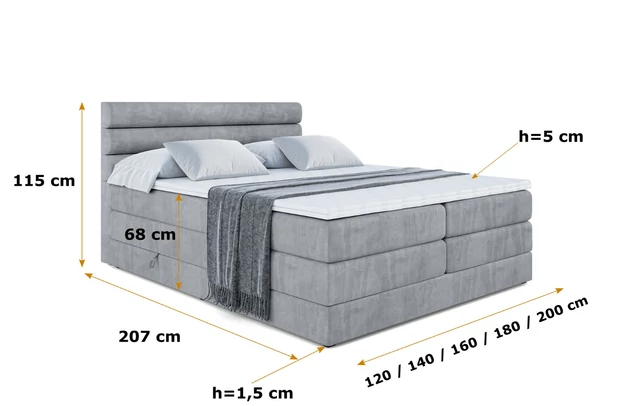 Boxspringbett CELESTIA KING - 6
