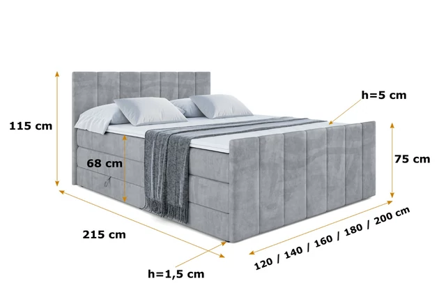 Boxspringbett MOETI-Z KING - 6