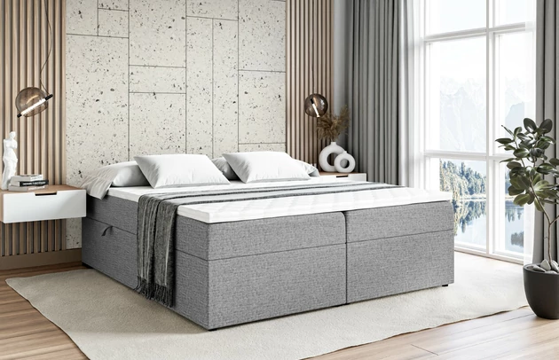 Material des Toppers: Schaumstoff, Matratze: Bonellfederung, Gepolsterte Rückseite: Nein, Liegehöhe: 56 cm, Höhe: 53 cm, Breite der Schlaffläche: 160 cm, Größe: 160x200 cm, Höhe der Matratze: 20 cm, Länge der Schlaffläche: 200 cm, Dicke des Kopfteils: 8 cm, Höhe der Bettkasten: 34 cm, Farbe des Toppers: Weiß, Stoffbeschreibung: Polsterstoff Inari: Scheuerfester Möbelstoff (50.000 Martindale-Zyklen) in schöner Leinen-Optik. lichtecht (5). reibecht (5) und pillingarm (4). aus 100% PP. 260 g/m2±5%, Breite: 160 cm, Länge: 208 cm, Dicke des Fußteils: 7 cm, Höhe des Kopfteils: 56 cm, Höhe des Toppers: 4 cm, Material der Füße: Plastik, Anzahl der Bettkasten: 2, Höhe der Füße: 3 cm, Bettkasten: Ja, Bezug: Flechtstoff, Farbe: Grau - Inari 99, Zimmer: Schlafzimmer, Höhe des Bettkastens: 34 cm, Härtegrad der Matratze: H3, Stil: Modern - 1