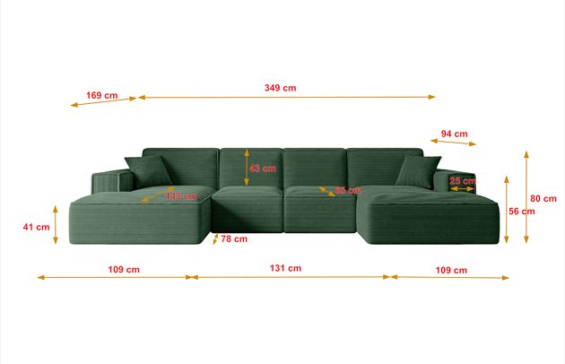 Wohnlandschaft SERRA-U - 5