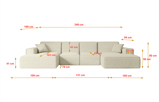 Wohnlandschaft SERRA-U - 5