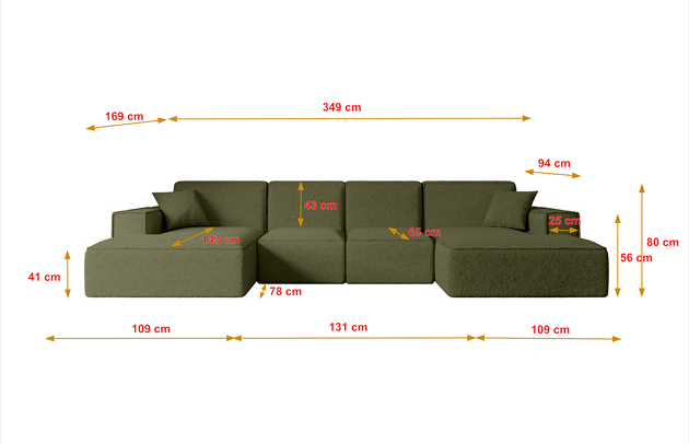 Wohnlandschaft SERRA-U - 5