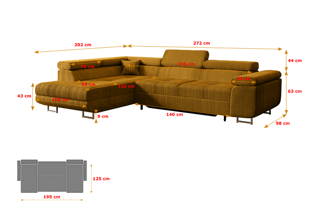 Ecksofa GUSA-L - 4