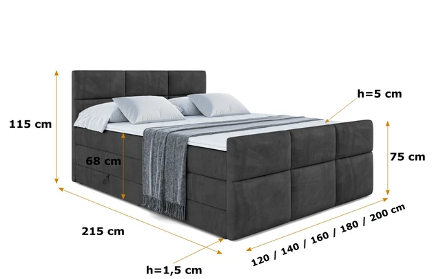 Boxspringbett OHIO-Z KING - 6