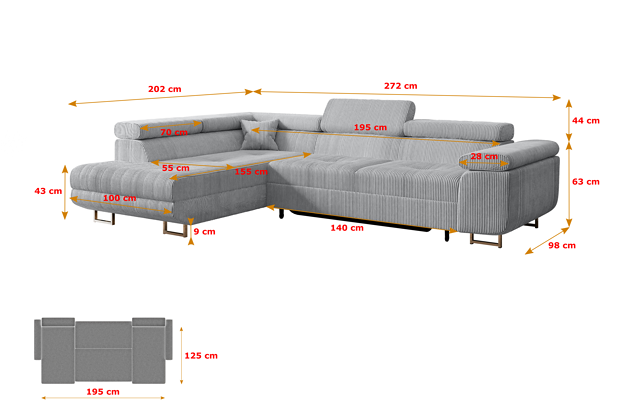Ecksofa GUSA-L - 4