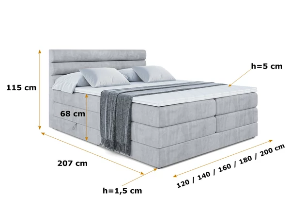 Boxspringbett CELESTIA KING - 6