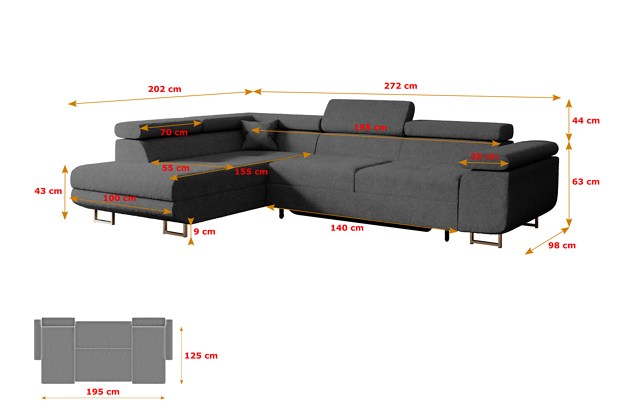 Ecksofa GUSA-L - 4