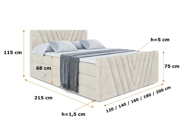 Boxspringbett ERNINA-Z KING - 6
