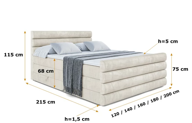 Boxspringbett CELESTIA-Z KING - 6