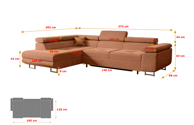 Ecksofa GUSA-L - 4
