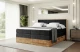 Bezug: Samt, Farbe: Schwarz - Casablanca 2316, Zimmer: Schlafzimmer, Länge: 210 cm, Breite: 131 cm, Höhe: 115 cm, Größe: 120x200 cm, Länge der Schlaffläche: 200 cm, Breite der Schlaffläche: 120 cm, Liegehöhe: 73 cm, Härtegrad der Matratze: h3-h4, Höhe der Matratze: 43 cm, Matratze: Multipocketfederung und Bonellfederung, Farbe des Toppers: Weiß, Höhe des Toppers: 5 cm, Material des Toppers: Schaumstoff, Bettkasten: Ja, Anzahl der Bettkasten: 2, Höhe des Bettkastens: 25 cm, Höhe des Kopfteils: 115 cm, Material der Füße: Plastik, Höhe der Füße: 2 cm, Dicke des Kopfteils: 8 cm, Dicke des Fußteils: 7 cm, Gepolsterte Rückseite: Nein, Stoffbeschreibung: Polsterstoff Casablanca: „Pet-friendly“, leicht zu reinigen (CleanBOO+), wasserabweisend mit Lotuseffekt, scheuerfest (45.000 Martindale- Zyklen), Gewicht 310g/m2 ±5 % - 1
