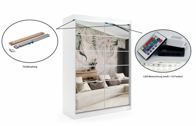 Schiebetürenschränke FLORA - 5