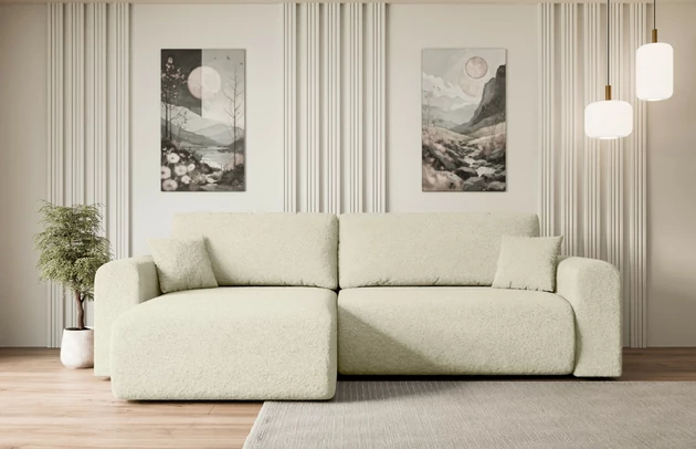 Bezug: Bouclé, Farbe: Beige - Quelle 02, Stellvariante: Universall - Links/Rechts angeordnet, Stoffbeschreibung: polsterstoff-quelle-hochwertiger-boucle-stoff-strapazierfahig-atmungsaktiv-und-pflegeleicht-80-000-martindale-zyklen-100-pes-pillingarm4-5-gewicht-315-g-m2-±5, Materialzusammensetzung: 100% Polyester, Pilling Resistenz: 5, Abriebfestigkeit: 5, Scheuerbeständigkeit: 80000 Martindale-Zyklen, Zimmer: Wohnzimmer, Tiefe: 145 cm, Breite: 272 cm, Höhe: 83 cm, Schlaffunktion: Mit Schlaffunktion, Länge der Schlaffläche: 204 cm, Breite der Schlaffläche: 120 cm, Liegehöhe: 40 cm, Anzahl der Sitzflächen: 3, Anzahl der Rückenkissen: 2, Art der Rückenkissen: Abnehmabr, Annzahl der Sitzkissen: 2, Anzahl der Zierkissen: 2, Material der Füße: Kunststoff, Höhe der Füße: 3,5 cm, Farbe der Füße: Schwarz, Tiefe der Armlehnen: 90 cm, Breite der Armlehnen: 22 cm, Breite der Ottomane: 93 cm, Tiefe der Ottomane: 106 cm, Tiefe der Sitzfläche: 50 cm, Sitzhöhe: 40 cm, Art des Stauraumes: Innenfach geschlossen - 1
