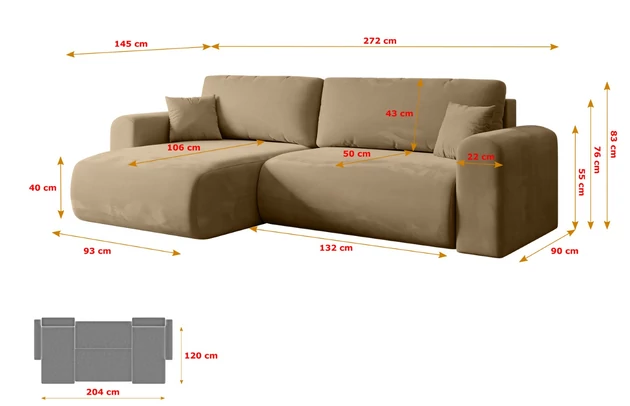 Ecksofa ORRO-L - 7