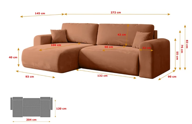 Ecksofa ORRO-L - 7