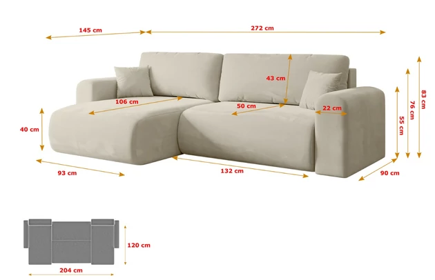 Ecksofa ORRO-L - 7