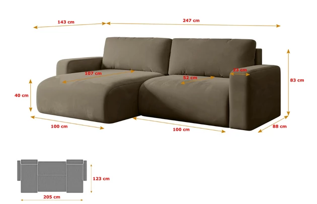 Ecksofa KLEEA-L - 7