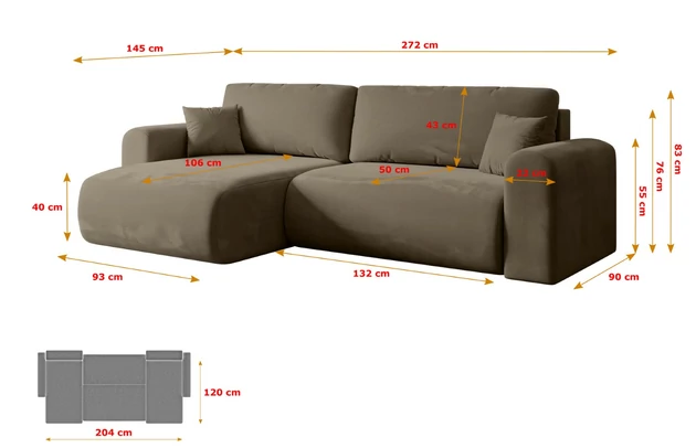 Ecksofa ORRO-L - 7