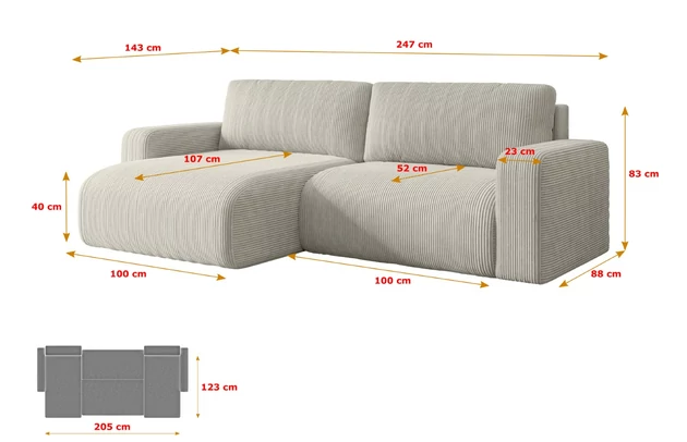 Ecksofa KLEEA-L - 7