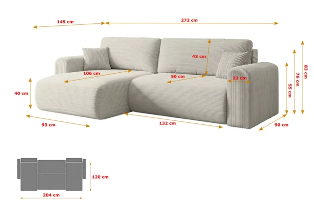 Ecksofa ORRO-L - 7