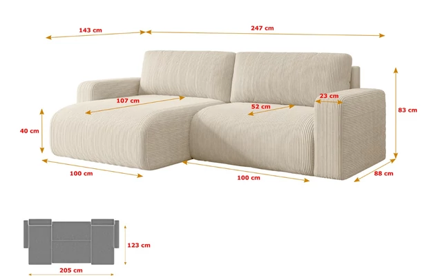 Ecksofa KLEEA-L - 7